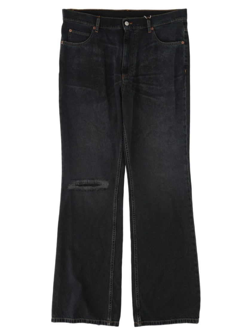 Mm6 By Maison Margiela Relaxed Wide-Leg Cotton Jeans