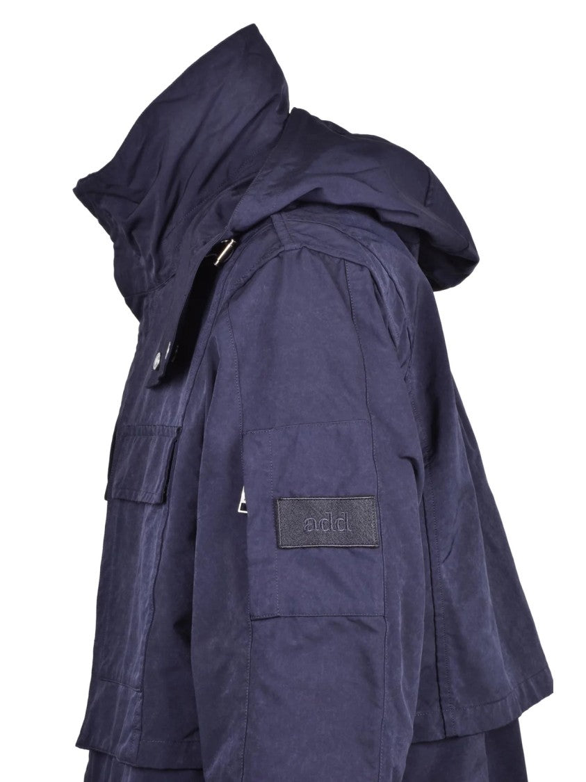 Add Garment Dyed Parka With Vintage Finish And Secure Fastening