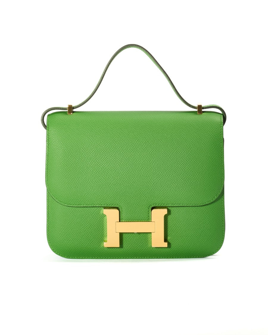 Hermès Constance Mini In Epsom Green Yucca