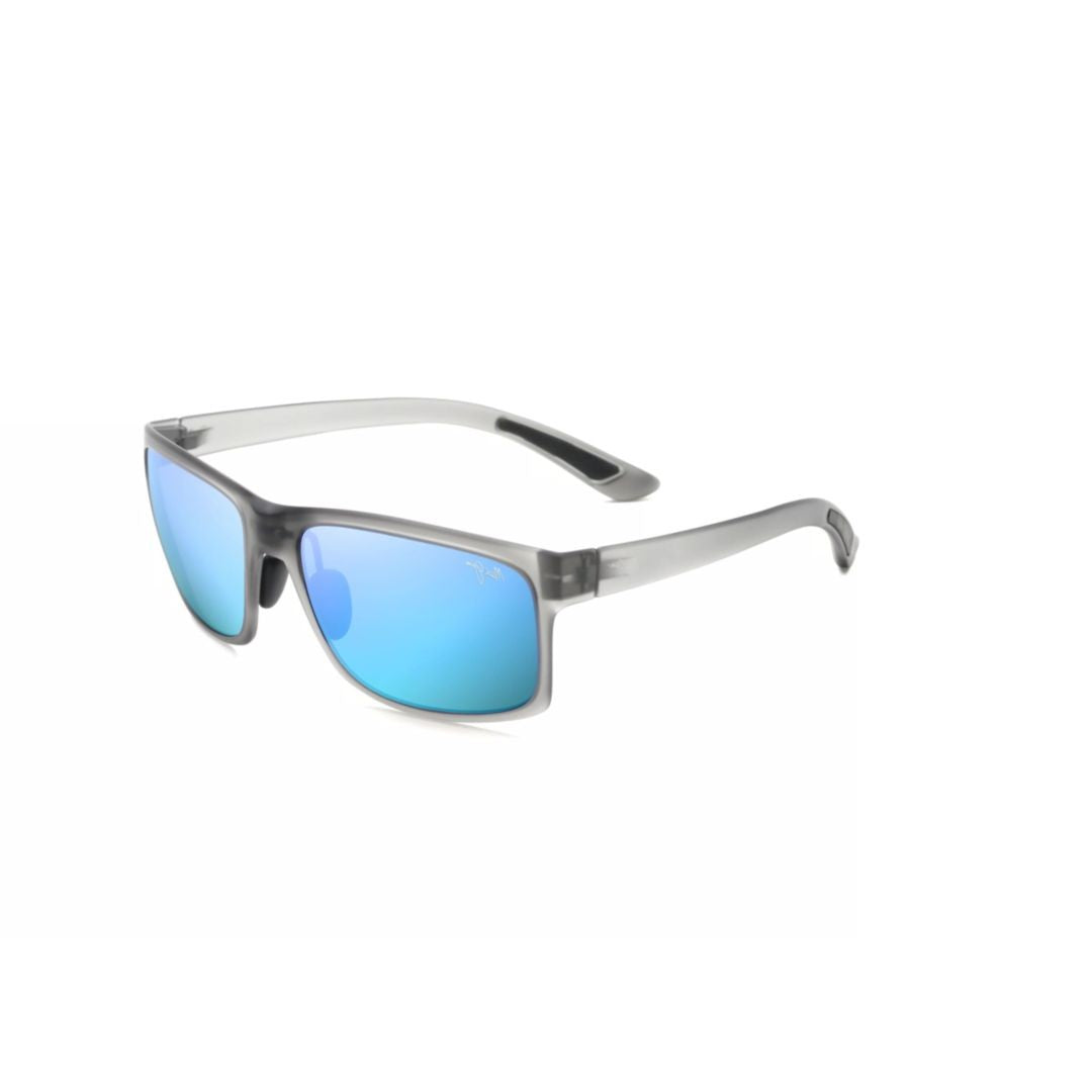 Maui Jim Translucent Gray Mj0439s Rectangular Sunglasses