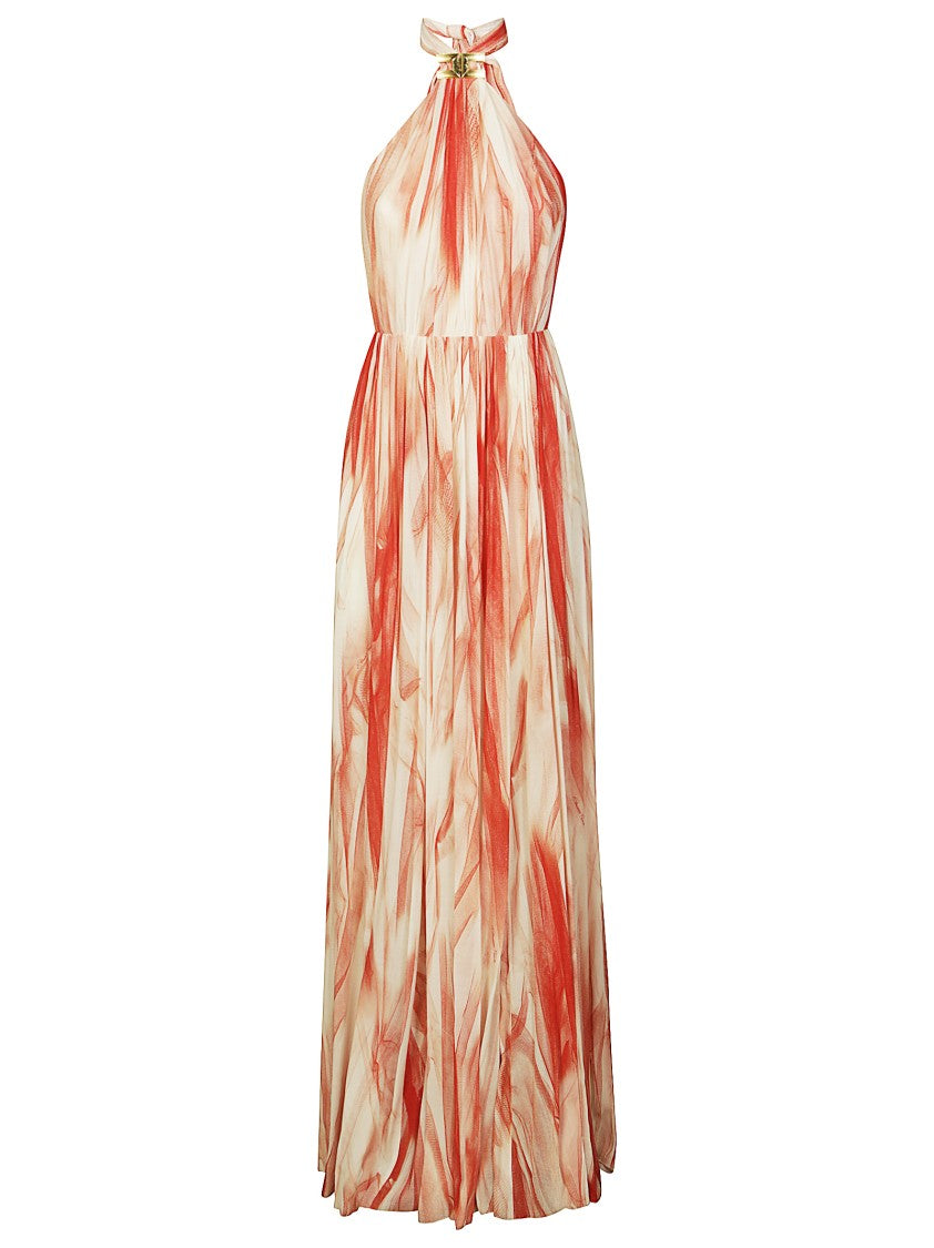 Elisabetta Franchi Halter Neck Maxi Dress