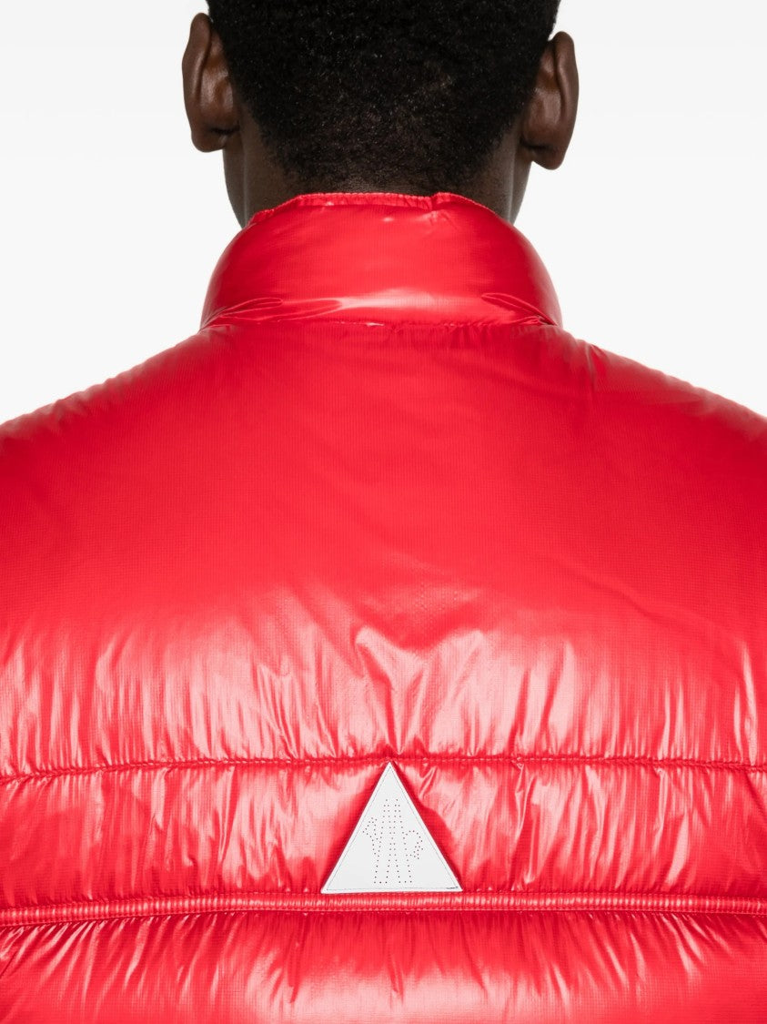 Moncler Grenoble Red Uychi Quilted Nylon Puffer Vest