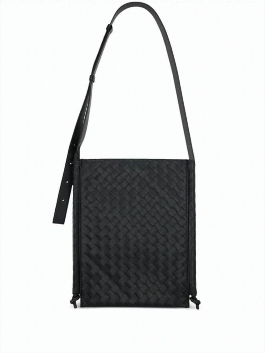 Bottega Veneta Signature Woven Calf Leather Crossbody Bag