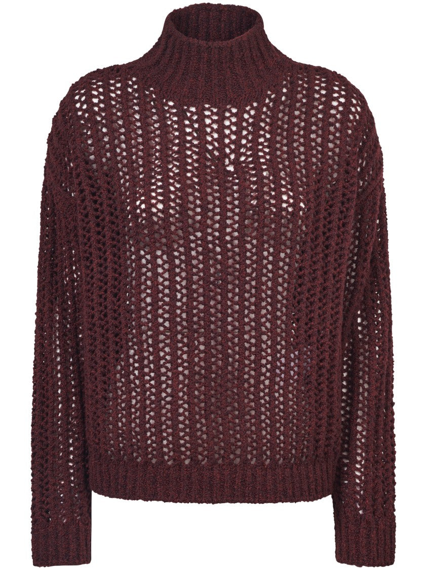 Max Mara Soft Knit Sweater With Ribbed Cuffs And Hem