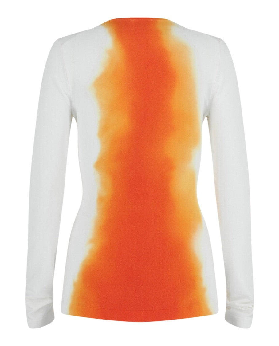 Ferragamo Ombre Knit Long Sleeve Top