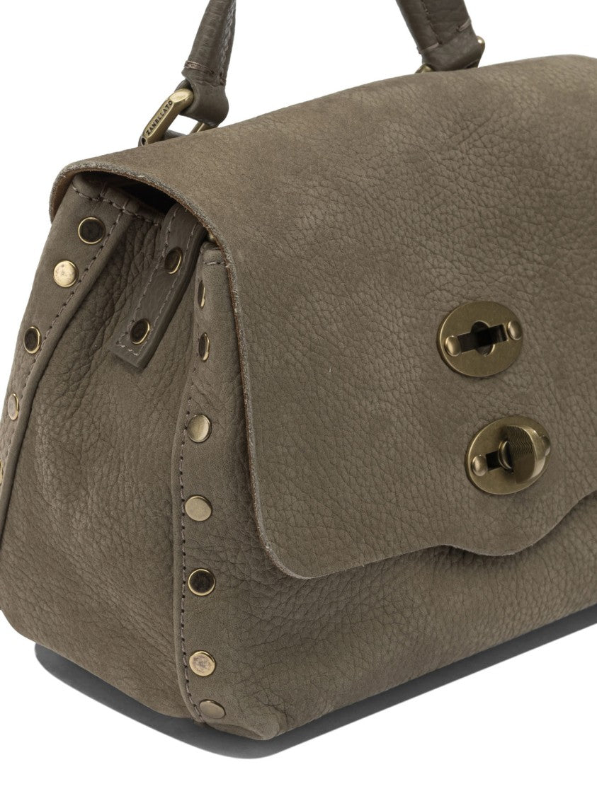 Zanellato Brown Textured Leather Shoulder Bag