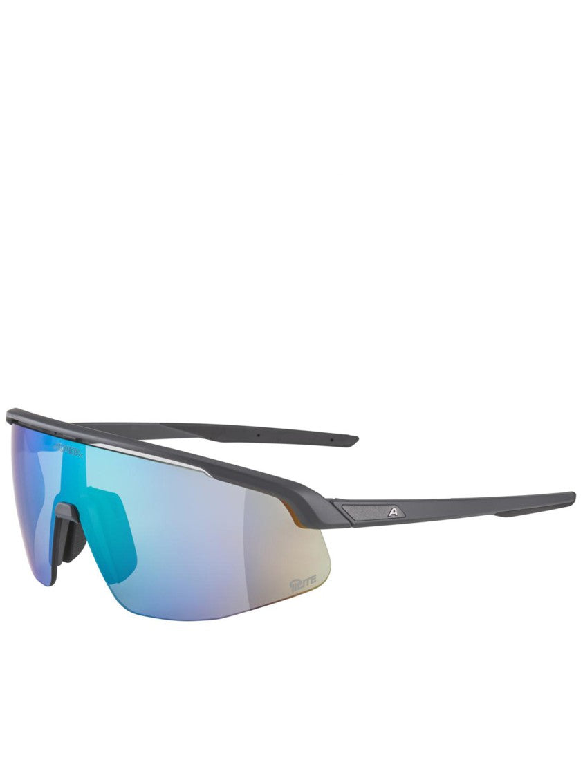 Alpina Matte Black Turbo Pro Wraparound Sunglasses
