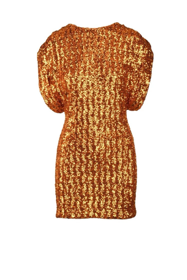 The Attico Sequin Dress - Orange