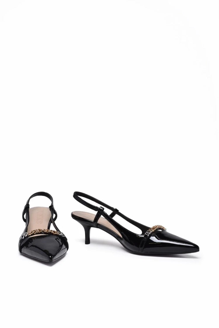 Pinko Patent Leather Décolleté - Black