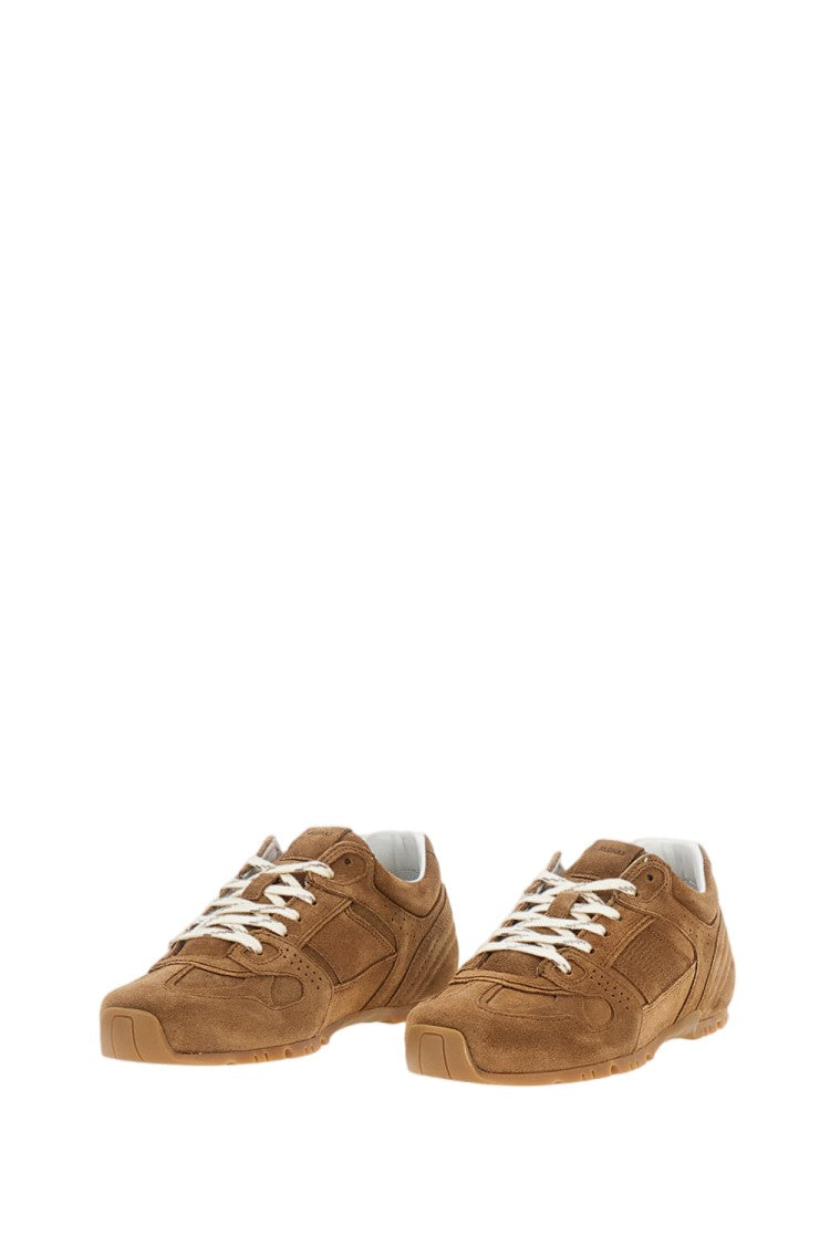 Alohas Brown Suede Lace-Up Sneakers