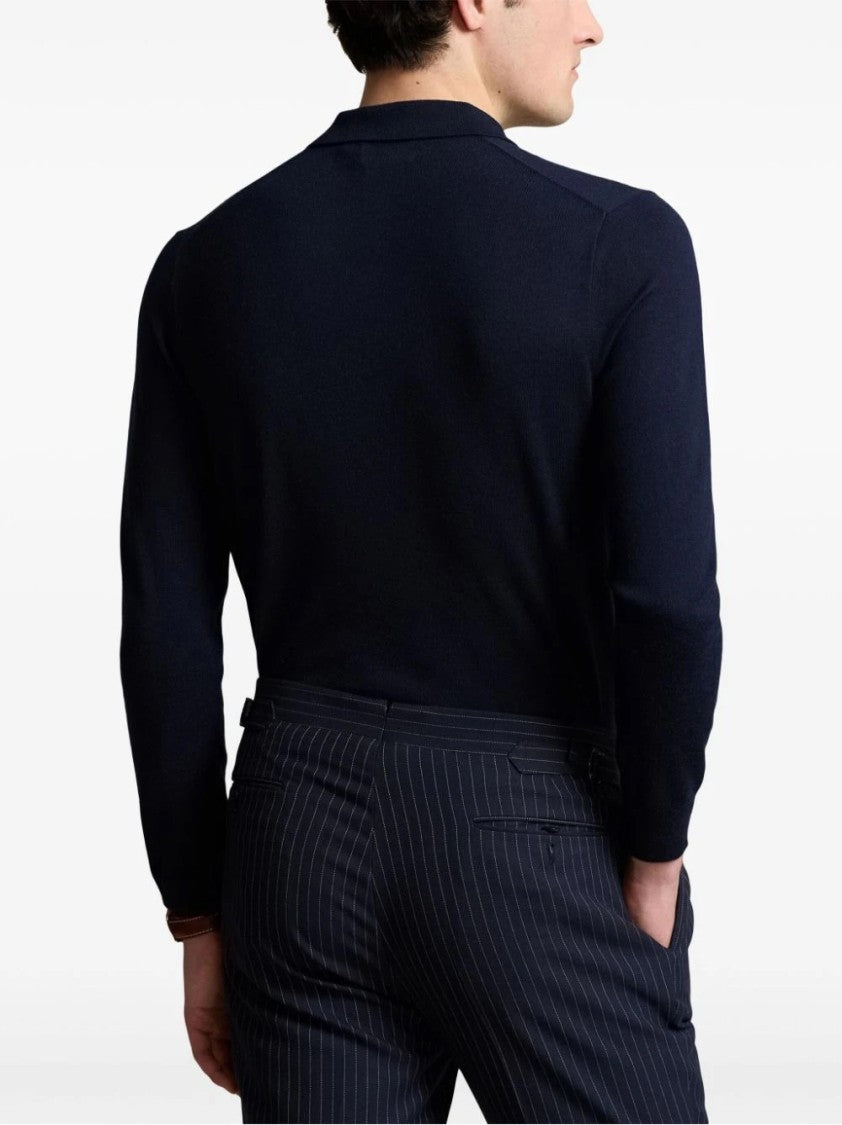 Polo Ralph Lauren Tailored Wool Pullover With Classic Polo Collar