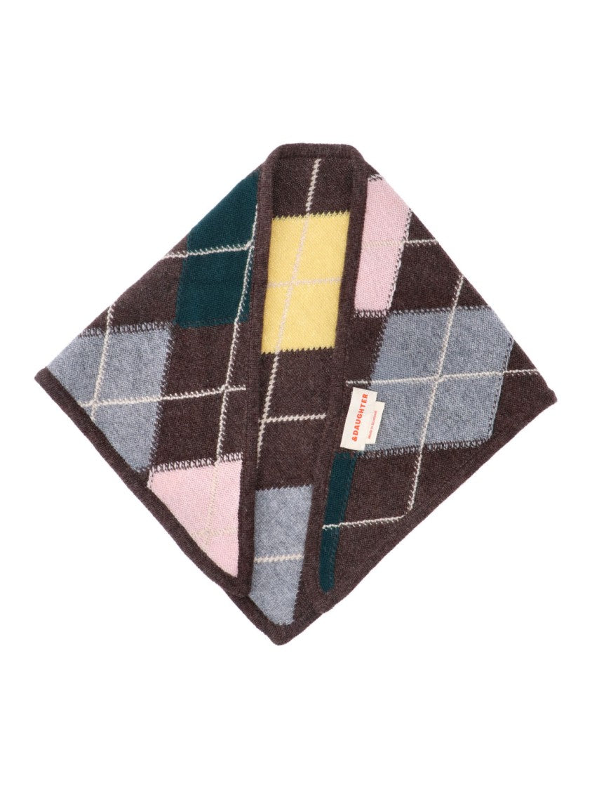&Daughter Multicolor Argyle Cashmere Scarf