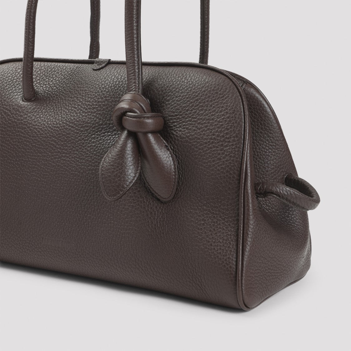 Jacquemus Structured Pebbled Leather Handbag