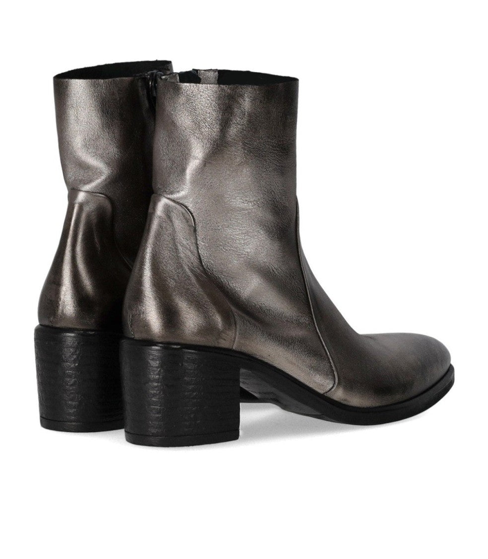 Strategia Grey Heeled Ankle Boot