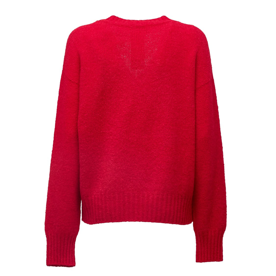 Max Mara Alpaca-Cotton Blend V-Neck Knit Sweater
