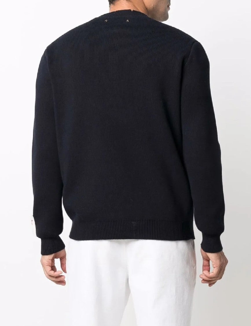 Golden Goose Dark Blue Regular Knit Crewneck Sweater