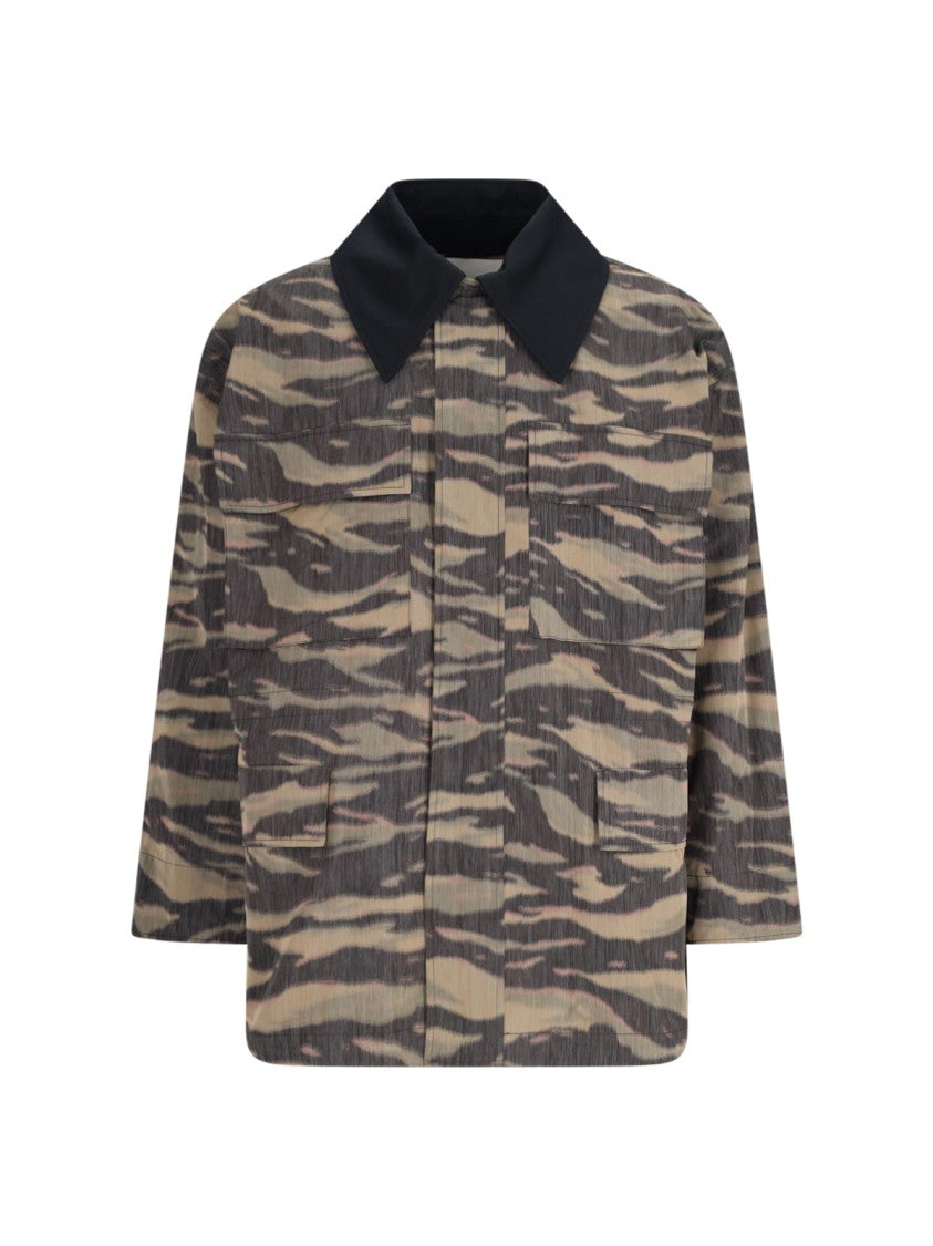 Jil Sander "Camo Print" Jacket - Black