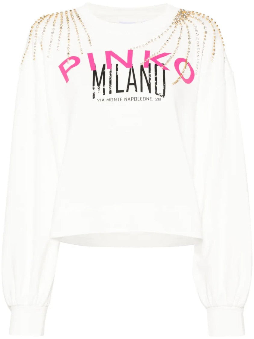 Pinko Logo-Embellished Relaxed-Fit Sweatshirt