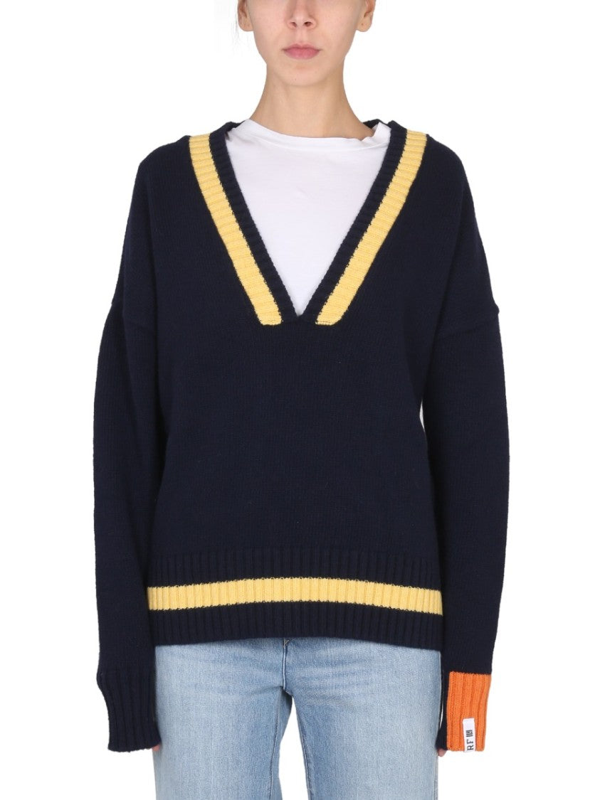 Right For Relaxed V-Neck Jersey