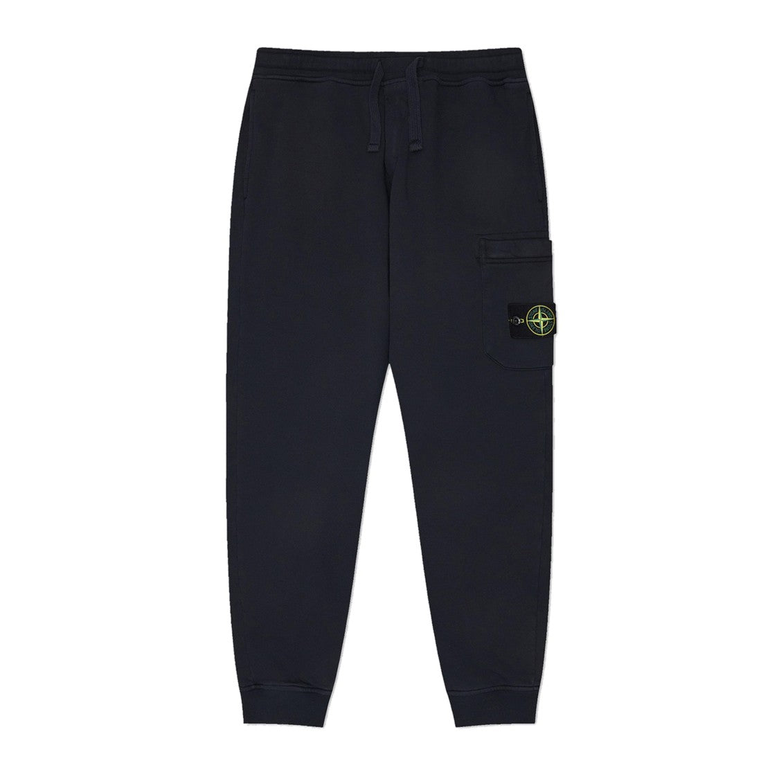 Stone Island Relaxed Fit Blue Trousers With Cargo Pocket
