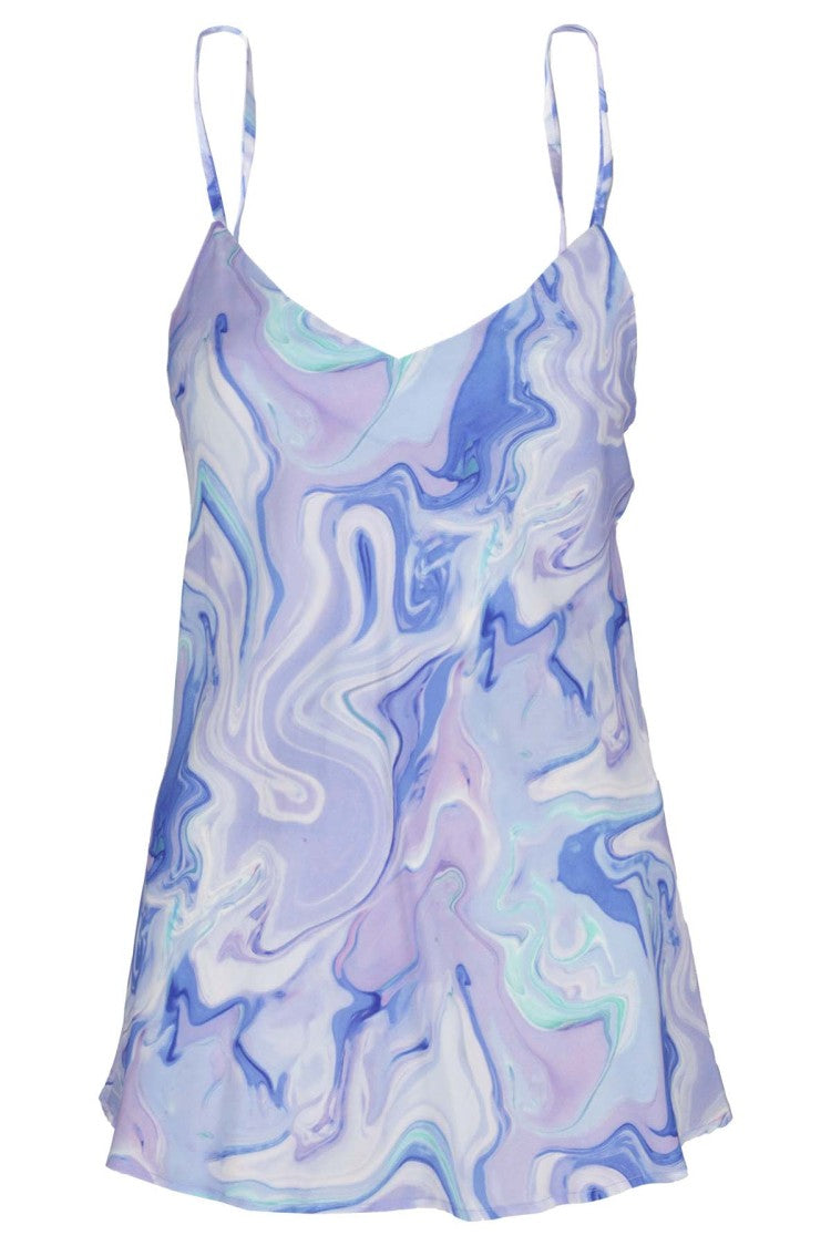 Bcbg Max Azria Purple-Colored Top With Patterned Print