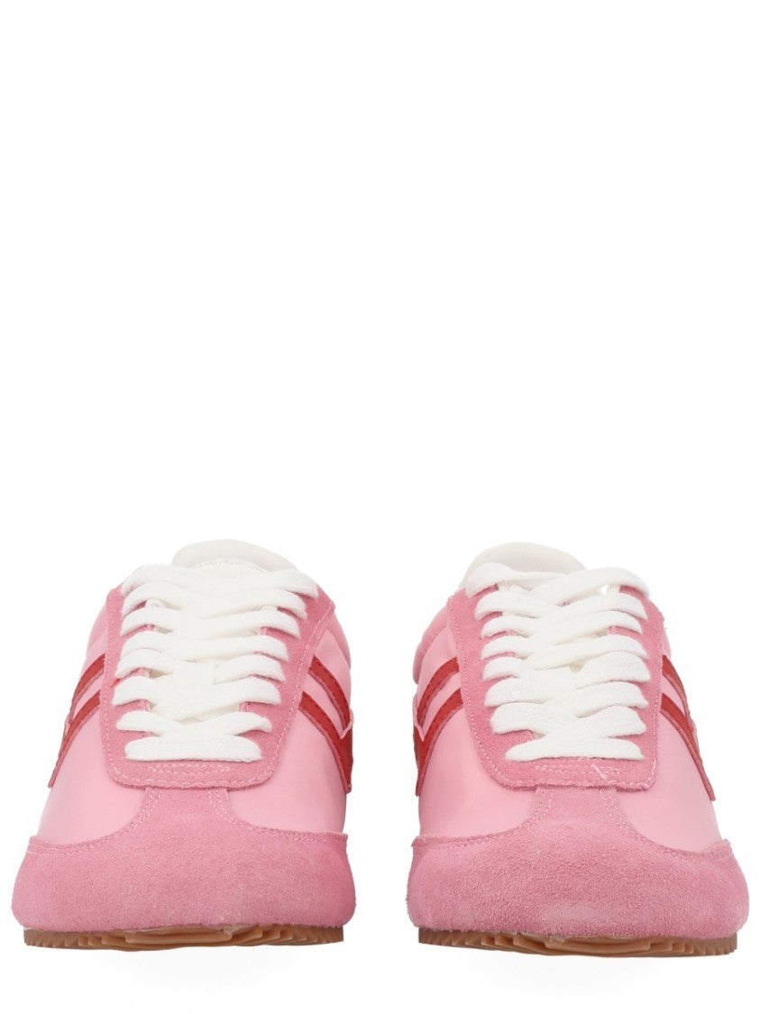Pro-Keds Pink Suede Leather Stripes Sneakers