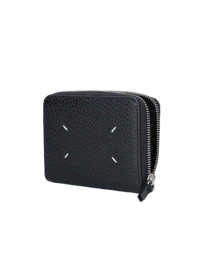 Maison Margiela Black Four Stitches Leather Wallet