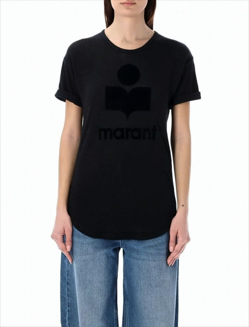 Isabel Marant Relaxed-Fit Short-Sleeve T-Shirt With Bold Graphic