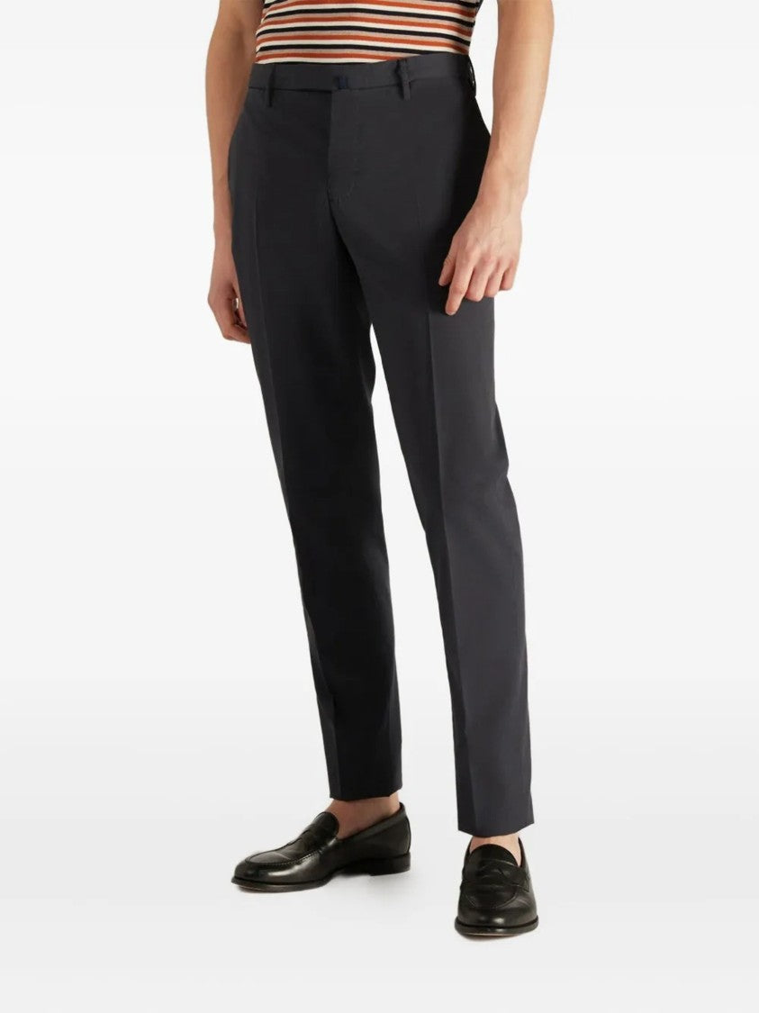 Incotex Neutral Slim Fit Tailored Cotton Pants