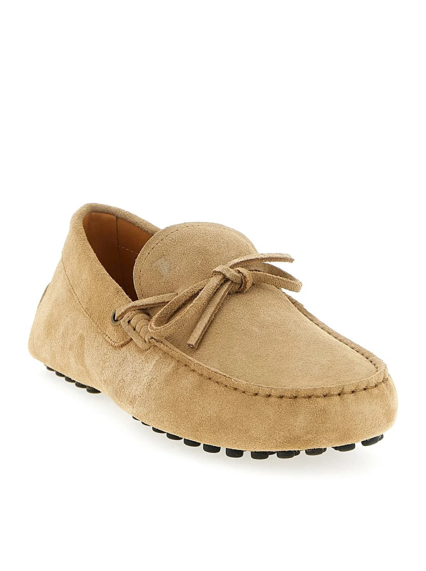 Tod's Moccasin-Style Loafer In Soft Beige Suede