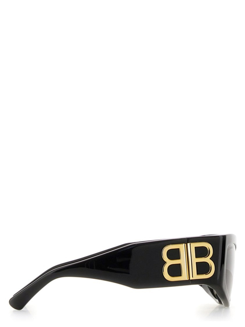 Balenciaga Acetate Black Sunglasses With Uva/Uvb Protection