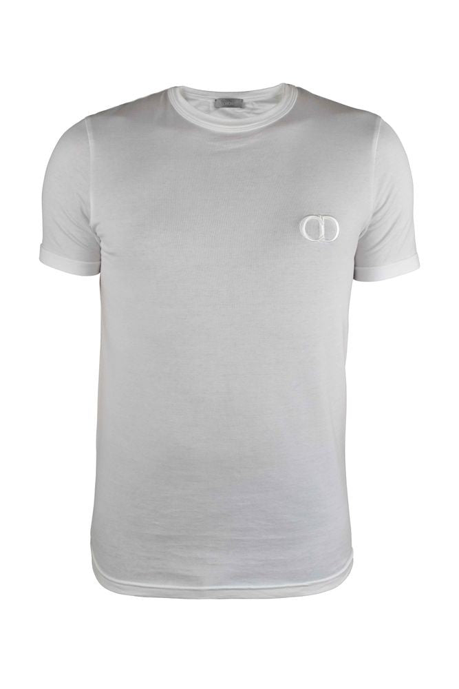 Dior White Cotton Icon T-Shirt