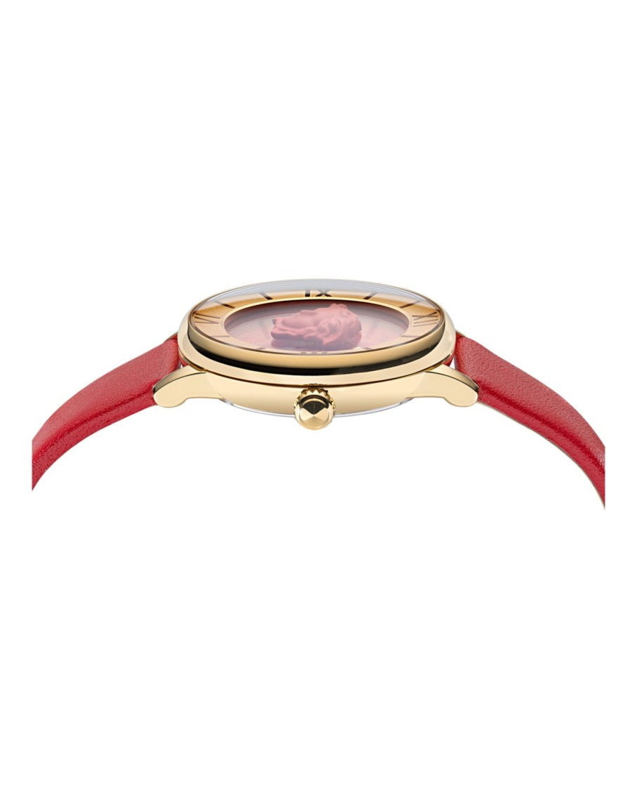 Versace La Medusa Leather Watch