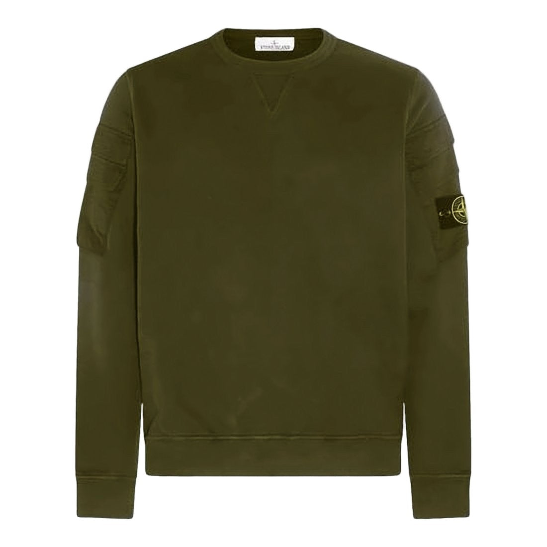Stone Island Long-Sleeve Sweatshirt With Distinctive Emblem Patch
