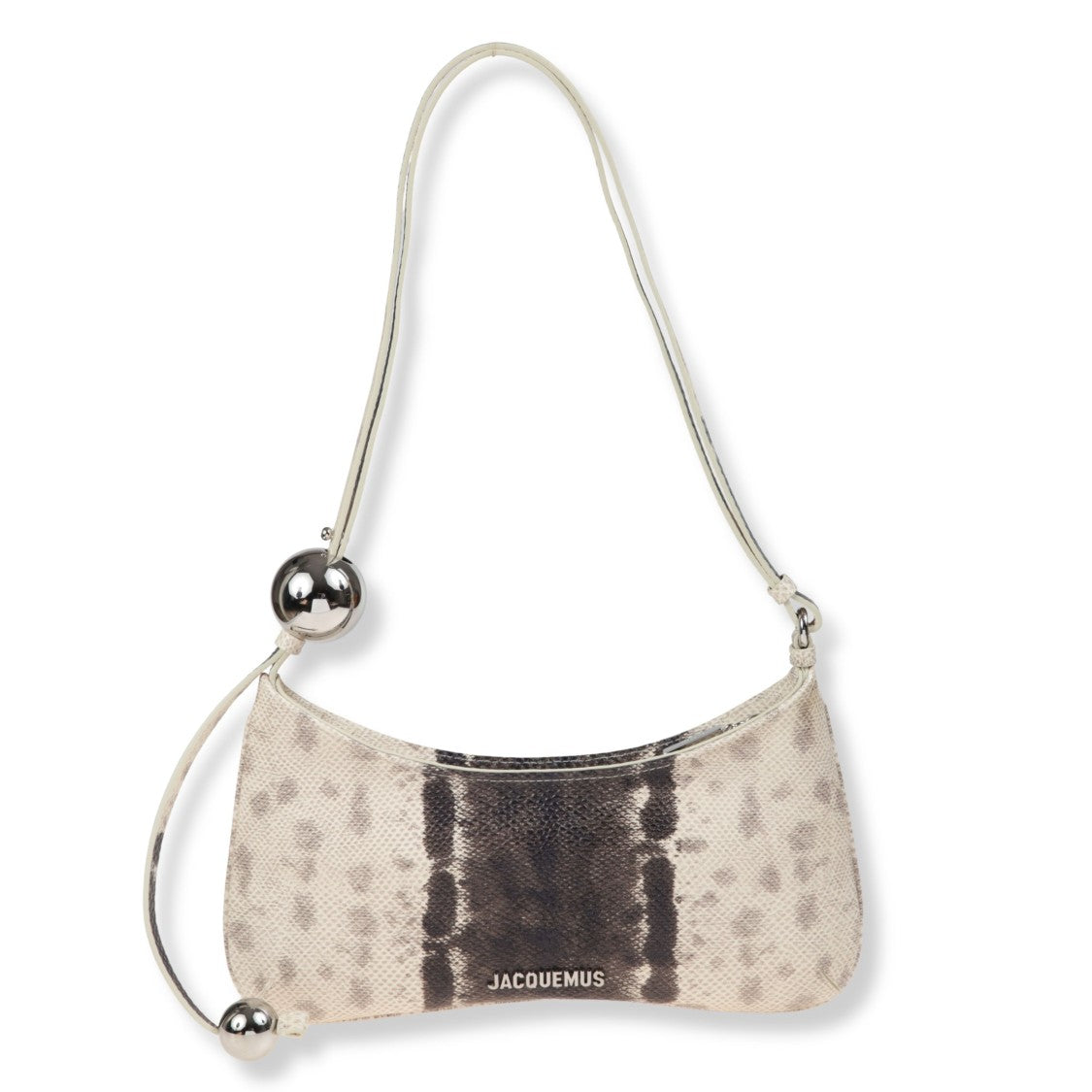 Jacquemus Le Bisou Perle Snake-Effect Shoulder Bag