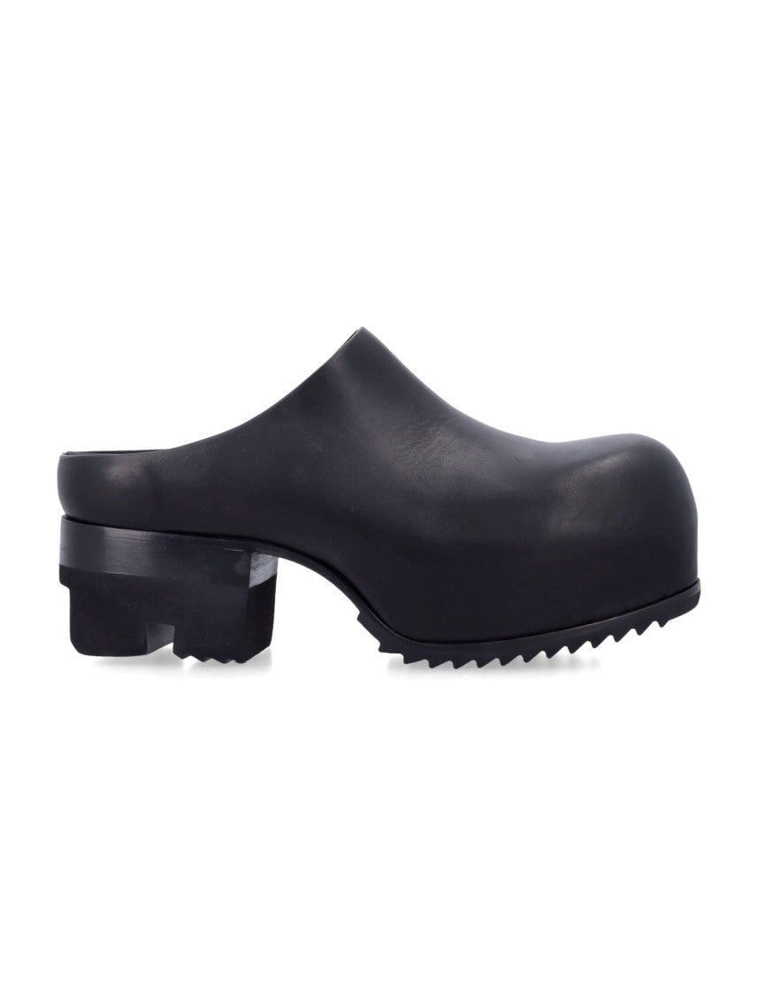 Rick Owens Ballast Mule With Silhouette And Rounded Toe