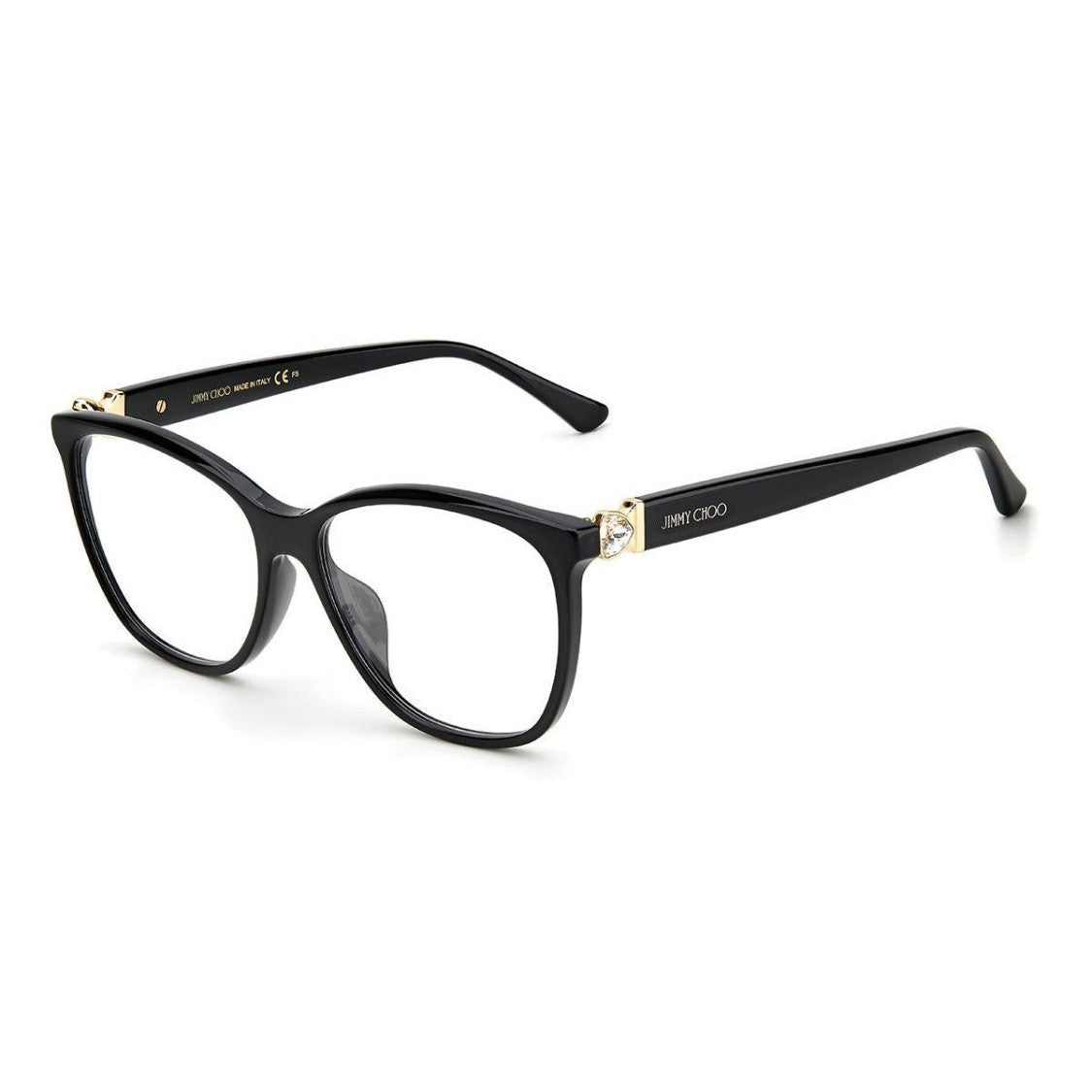Jimmy Choo Black Jc318/G Metal Cat-Eye Glasses