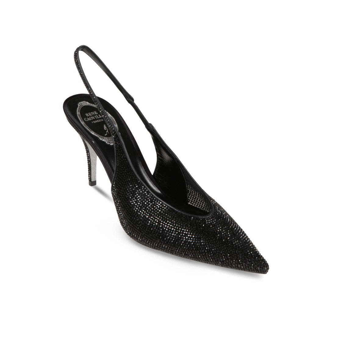 René Caovilla High Heel Slingback Pumps With Refined Silhouette