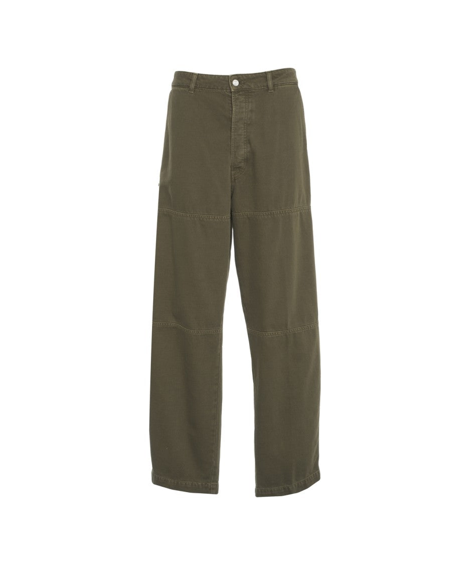 Nine In The Morning Olive Cargo Pants With Multiple Pockets