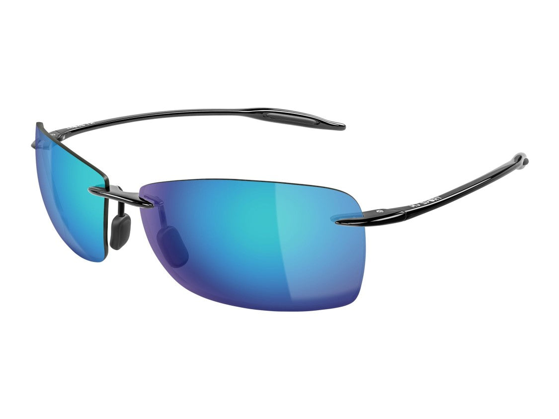 Maui Jim Blue Mj0423s Mirrored Gradient Rimless Sunglasses