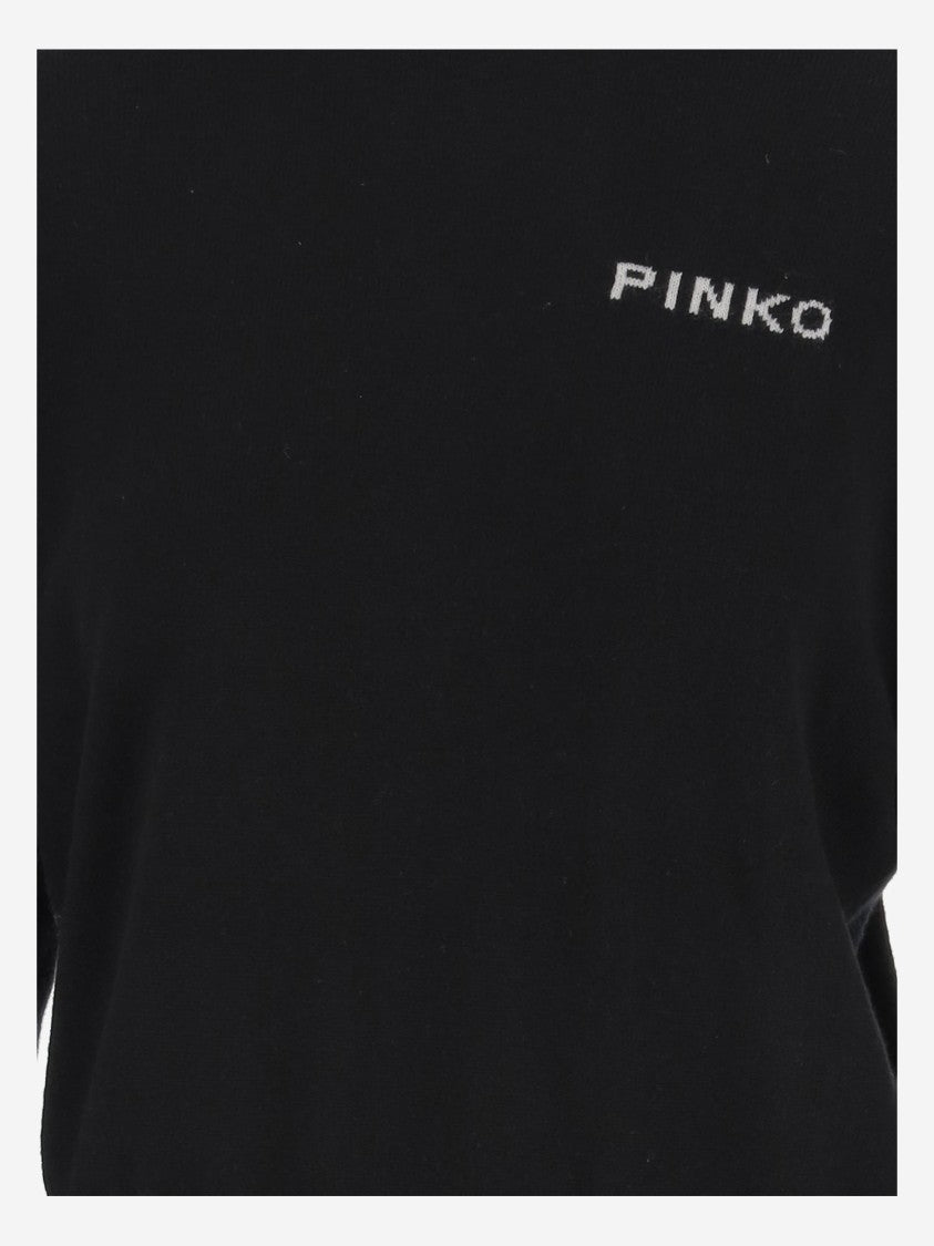 Pinko Wool And Cashmere Logo Sweater
