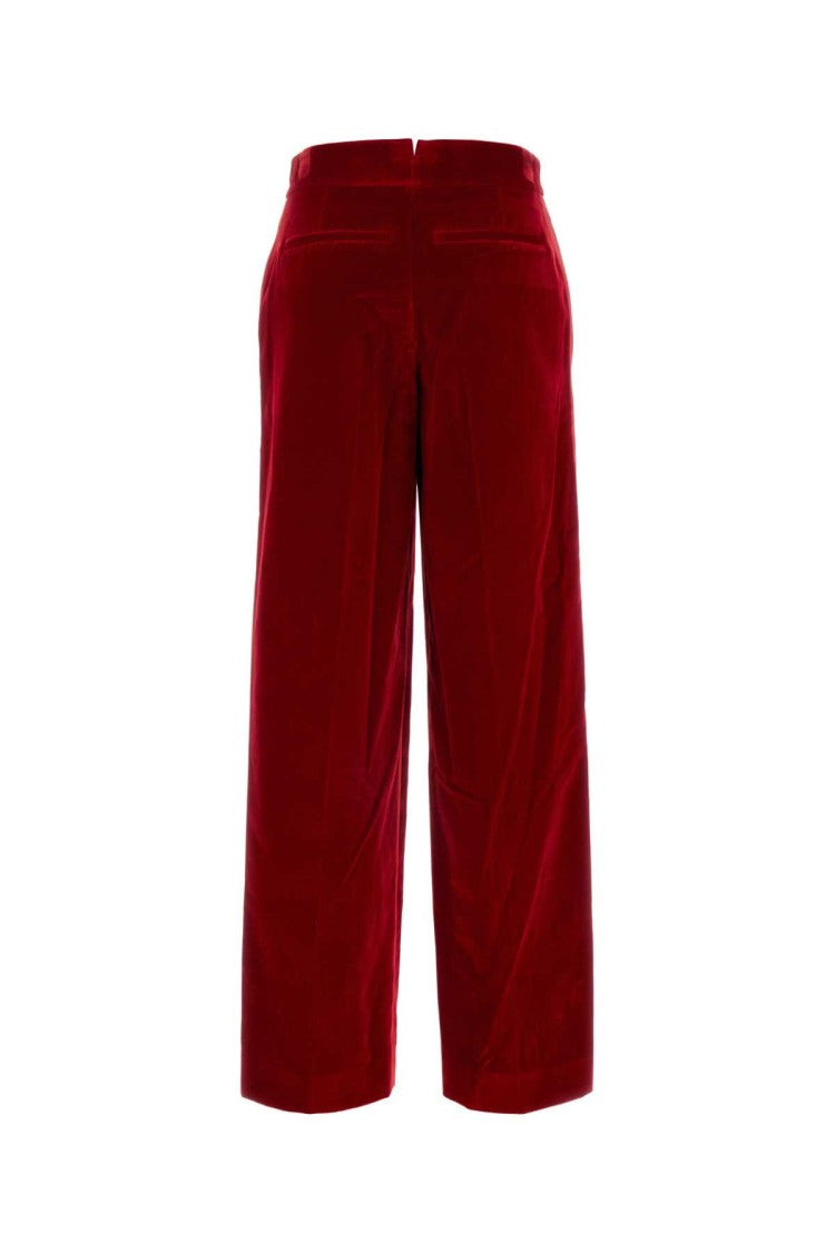 J. W. Anderson Red Velvet Pant