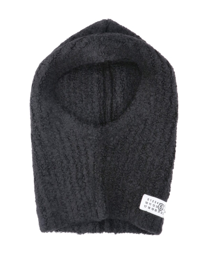 Mm6 By Maison Margiela Black Knitted Balaclava
