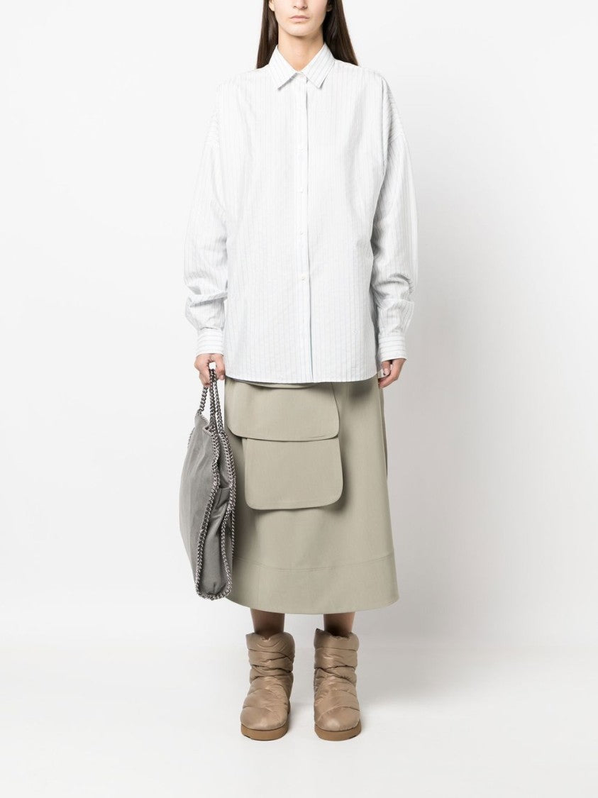 Stella Mccartney White Shirt Relaxed Fit Cotton Shirt