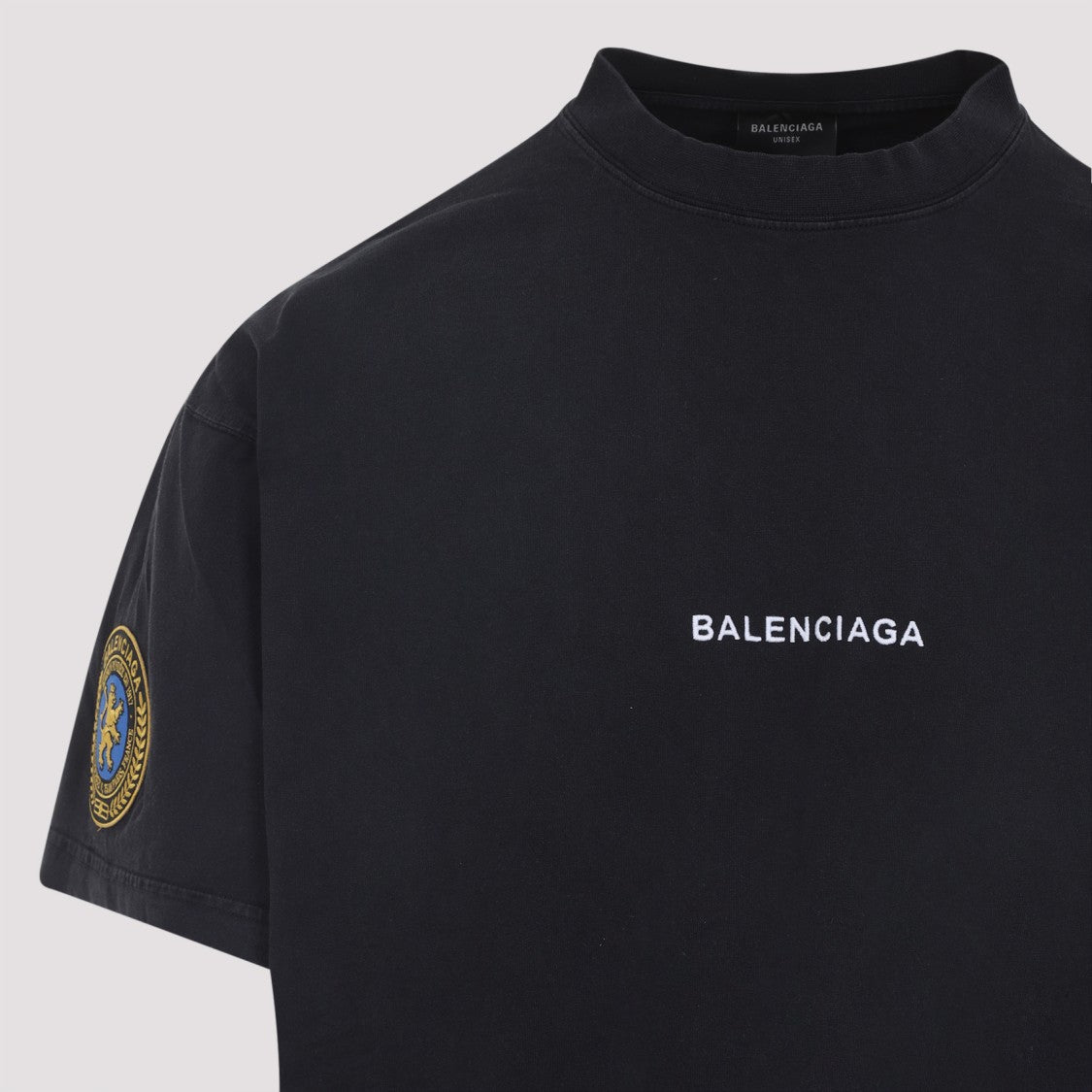 Balenciaga Oversized Black Cotton T-Shirt