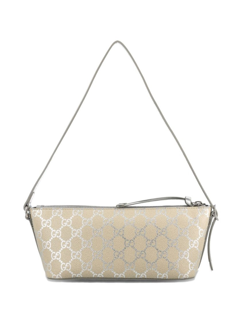 Gucci Rectangular Shoulder Bag With Subtle Monogram Pattern