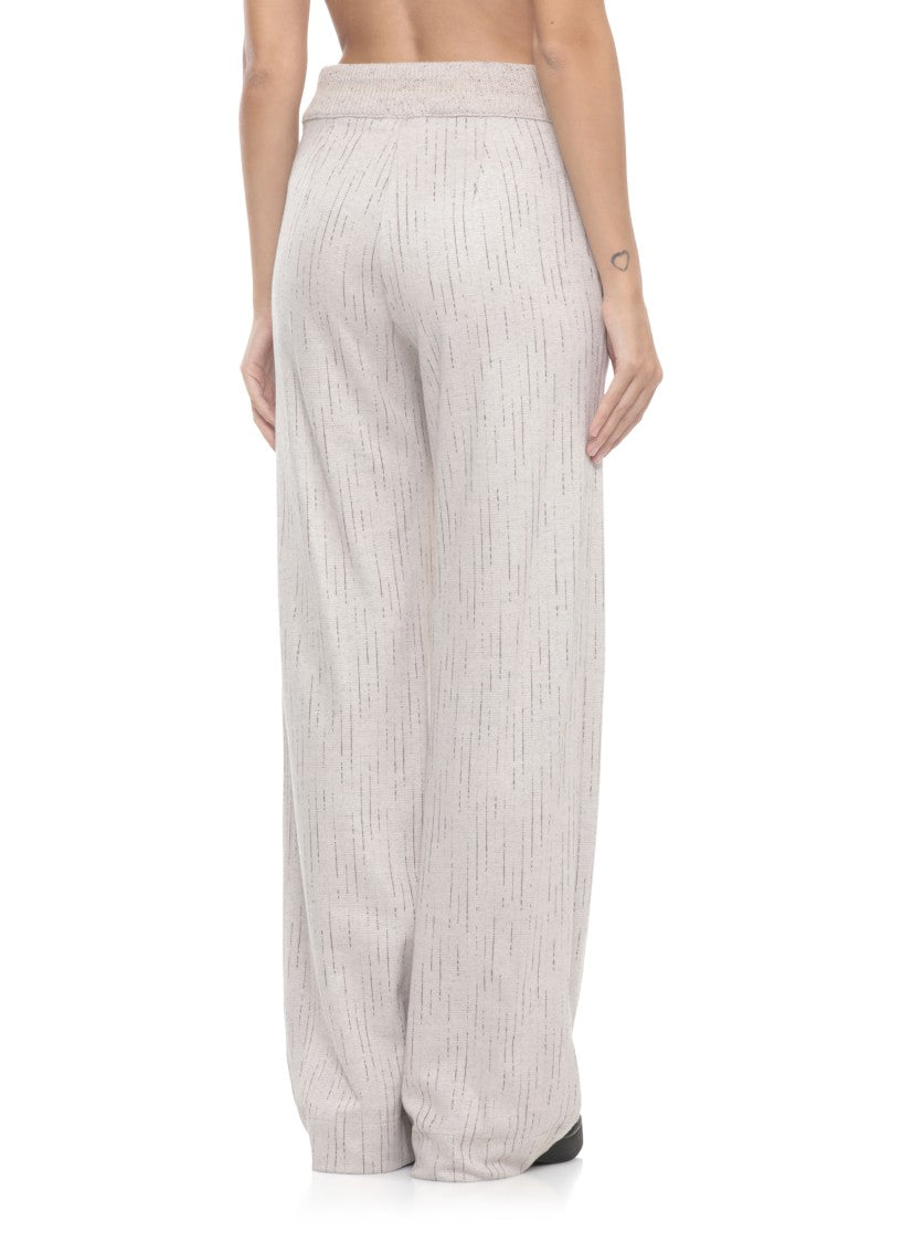 D. Exterior Grey Wool Blend Pants