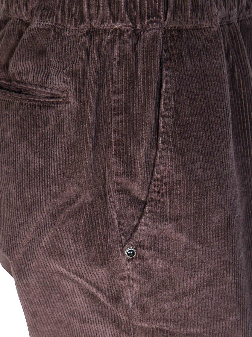 White Sand Ribbed Corduroy Pants