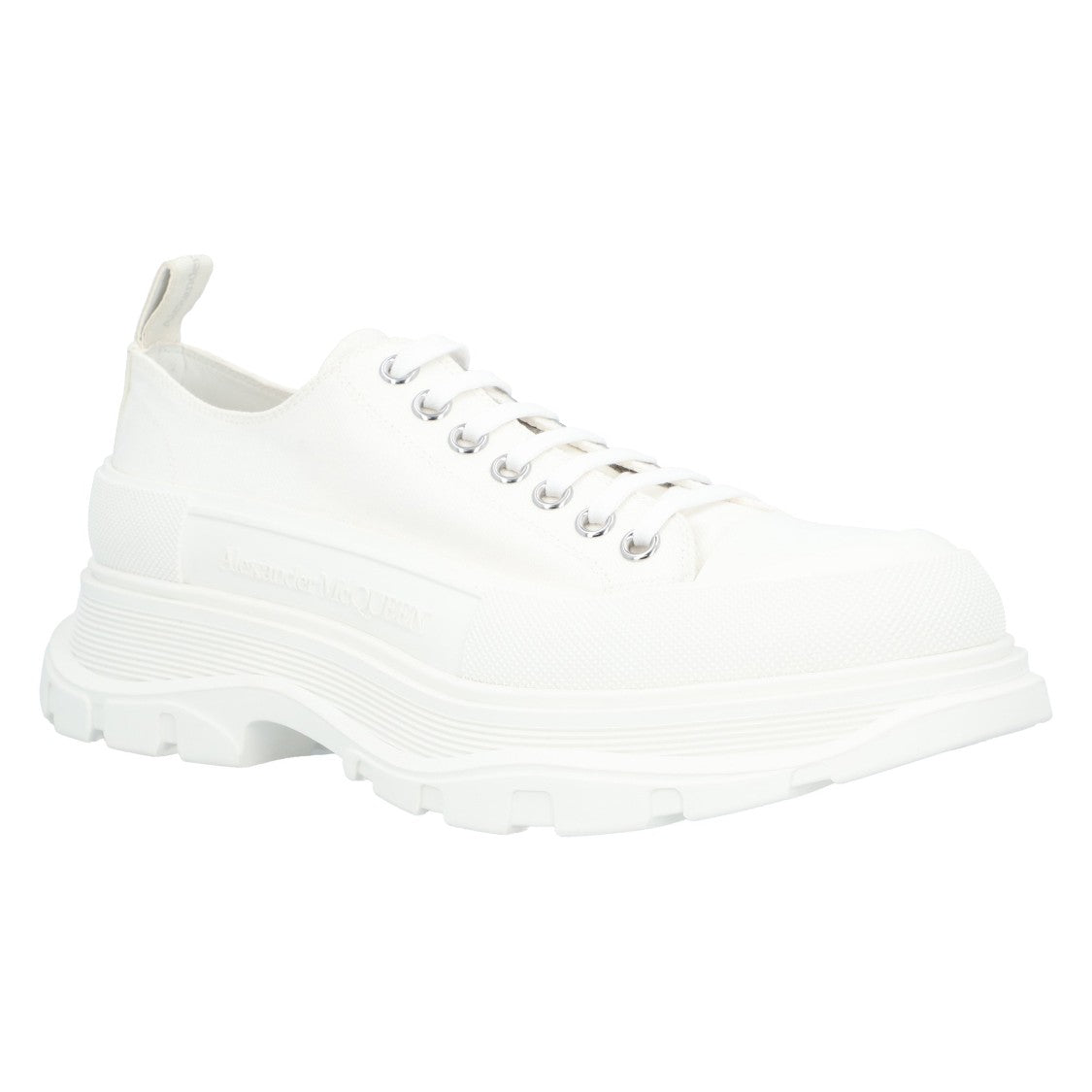 Alexander Mcqueen Tread Slick Lace Up In White