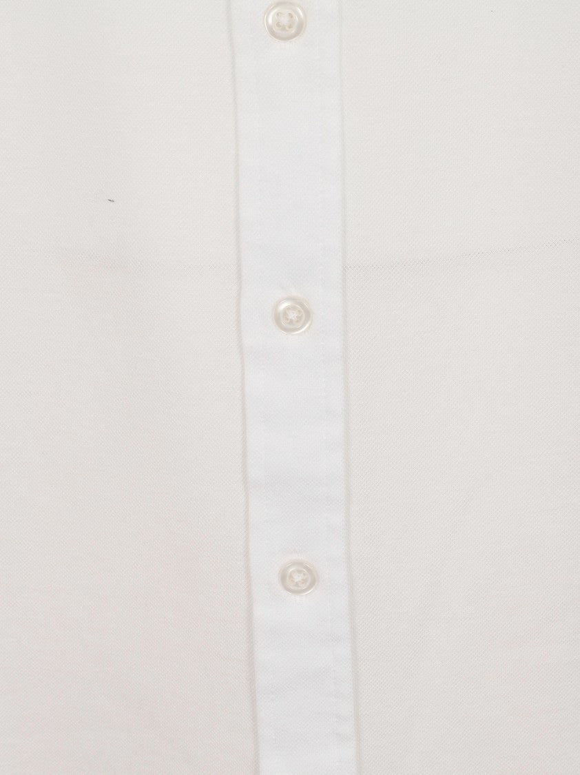 Barba Napoli Button-Down Oversized White Shirt
